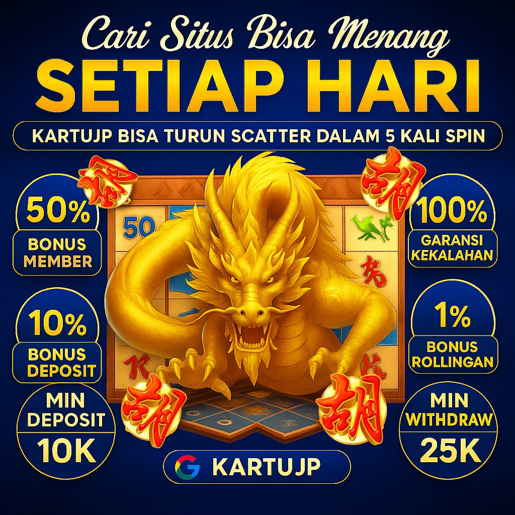 KARTUJP: Situs Slot Deposit Dana Super Gacor No 1 Bonus Garansi Kekalahan 100% Terbaru