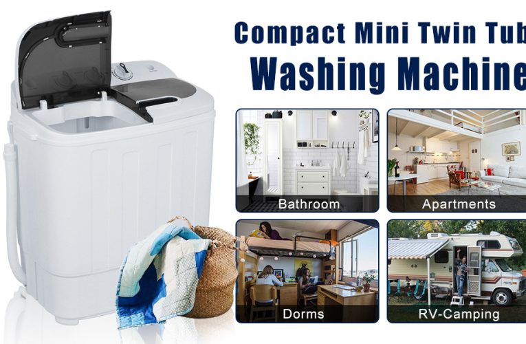 Movers & Shakers in Appliances, On Amazon, Only $89 – Top – Notch Best SUPER DEAL Compact Mini Twin Tub Washing Machine 13lbs Capacity Portable Washer Wash and Spin Cycle Combo, Built-in Gravity Drain for Camping, Apartments, Dorms, College, RV’s and Small Spaces