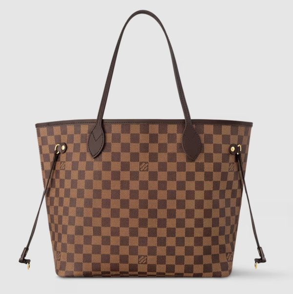 Louis Vuitton Neverfull MM Handbag N40599 – Damier Ebene Canvas Designer LV Bag