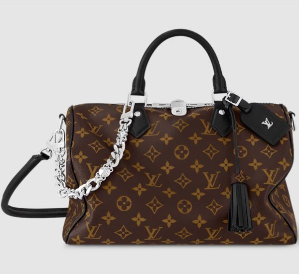 Louis Vuitton Speedy Soft 30 Dark Handbag M12243 – Monogram coated canvas Designer LV Bag - Image 2