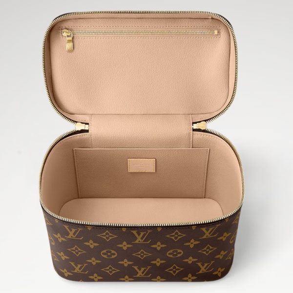 Louis Vuitton Nice BB Toiletry Bag M42265 – Monogram Canvas Designer LV Nice vanity case Bag - Image 4