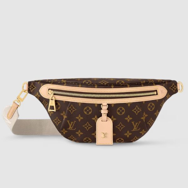 Louis Vuitton High Rise Bumbag Bag M46784 – Monogram Coated Canvas Designer LV Handbag