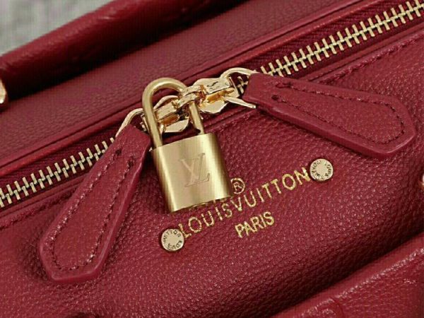 Replica Louis Vuitton Monogram Empreinte Speedy Bandouliere 25 Handbag In Bordeaux - Image 6