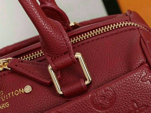 Replica Louis Vuitton Monogram Empreinte Speedy Bandouliere 25 Handbag In Bordeaux - Image 7