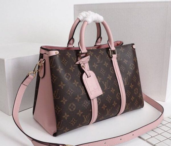 Replica Louis Vuitton Monogram Canvas Soufflot MM Bag In Peach - Image 2