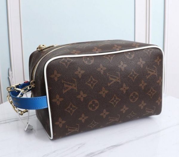 Replica Louis Vuitton X NBA Cloakroom Dopp Kit Bag - Image 3