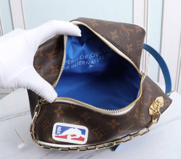 Replica Louis Vuitton X NBA Cloakroom Dopp Kit Bag - Image 6