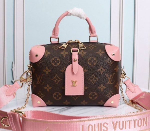 Replica Louis Vuitton Monogram Canvas Petite Malle Souple Handbag In Peche