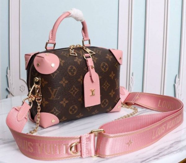 Replica Louis Vuitton Monogram Canvas Petite Malle Souple Handbag In Peche - Image 2