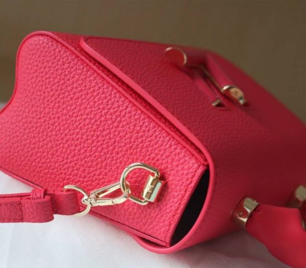 Replica Louis Vuitton Taurillon Leather Twist MM Scrunchie Handle In Pondichery Pink - Image 8