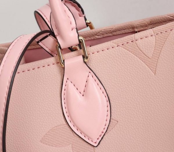 Replica Louis Vuitton Monogram Empreinte Giant Onthego MM Bag In Pink - Image 7