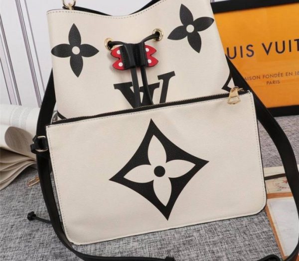 Replica Louis Vuitton Crafty NeoNoe MM Bag In Cream - Image 3