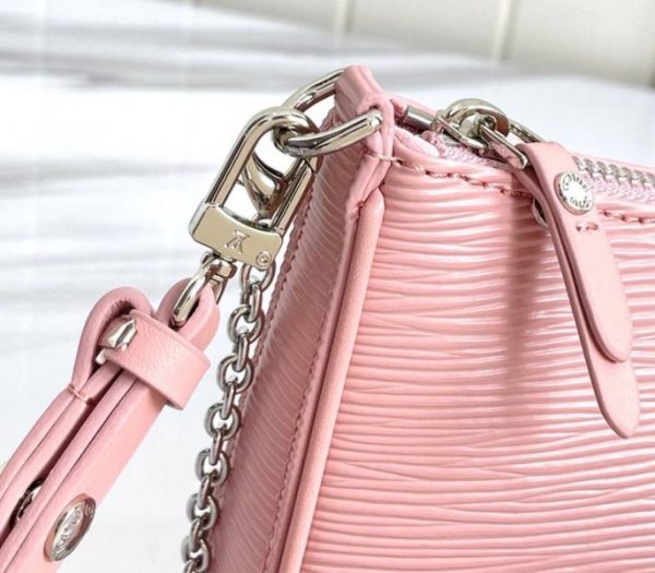 Replica Louis Vuitton Epi Leather Easy Pouch On Strap In Rose Ballerine Pink - Image 8