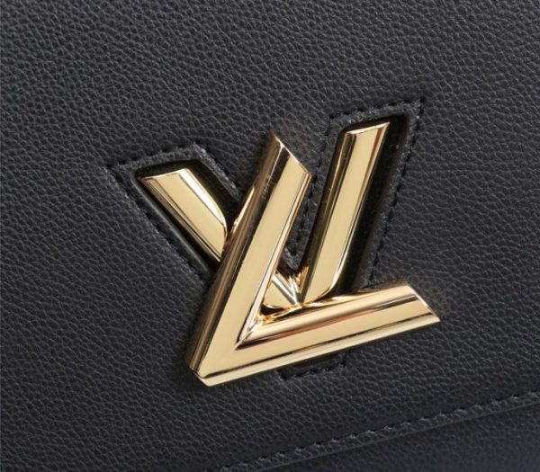 Replica Louis Vuitton Twist One Handle MM Handbag In Black - Image 7