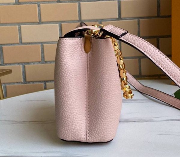 Replica Louis Vuitton Capucines Mini Chain Bag In Pink - Image 5