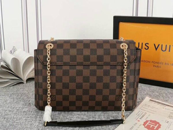 Replica Louis Vuitton Damier Ebene Canvas Vavin PM Bag In Black - Image 3