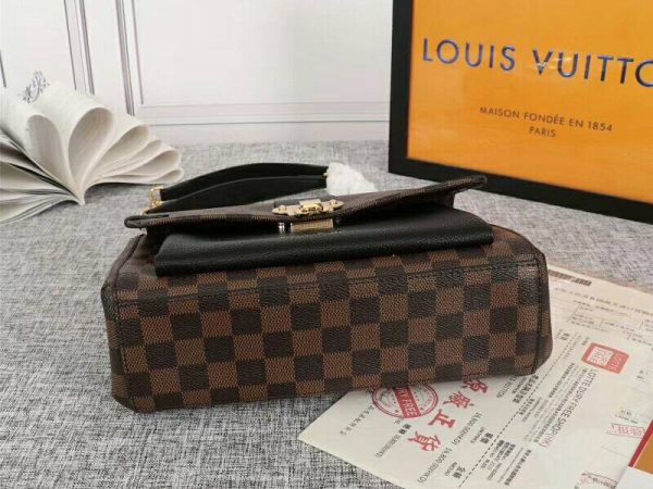 Replica Louis Vuitton Damier Ebene Canvas Vavin PM Bag In Black - Image 4