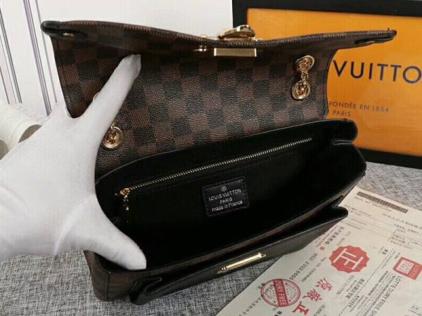 Replica Louis Vuitton Damier Ebene Canvas Vavin PM Bag In Black - Image 5