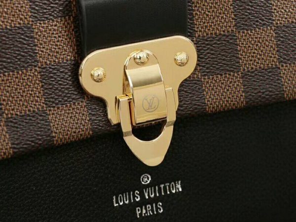 Replica Louis Vuitton Damier Ebene Canvas Vavin PM Bag In Black - Image 7