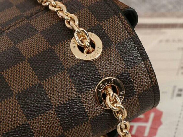 Replica Louis Vuitton Damier Ebene Canvas Vavin PM Bag In Black - Image 8