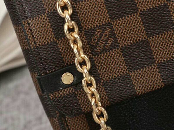 Replica Louis Vuitton Damier Ebene Canvas Vavin PM Bag In Black - Image 9