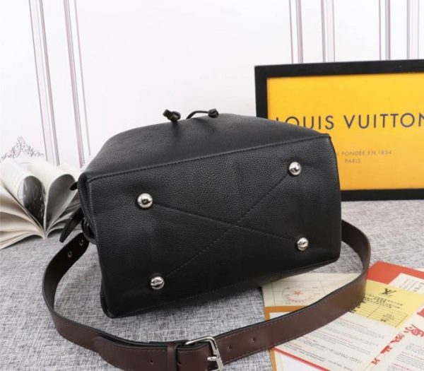 Replica Louis Vuitton Mahina Muria Bag In Black - Image 4