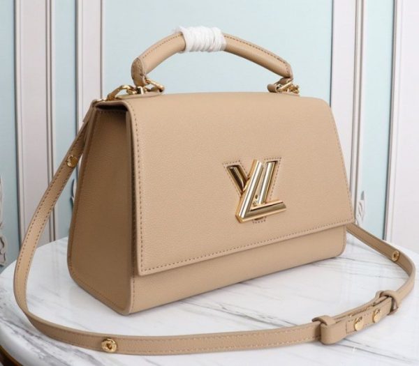 Replica Louis Vuitton Twist One Handle MM Handbag In Beige - Image 2