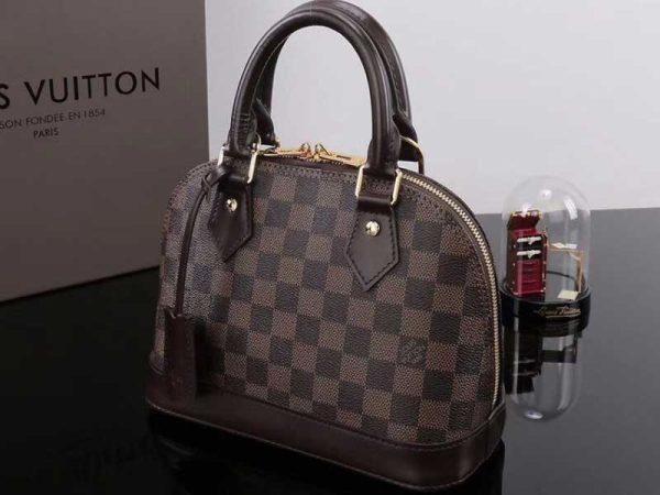 Replica Louis Vuitton Damier Ebene Canvas Alma BB Handbag - Image 2