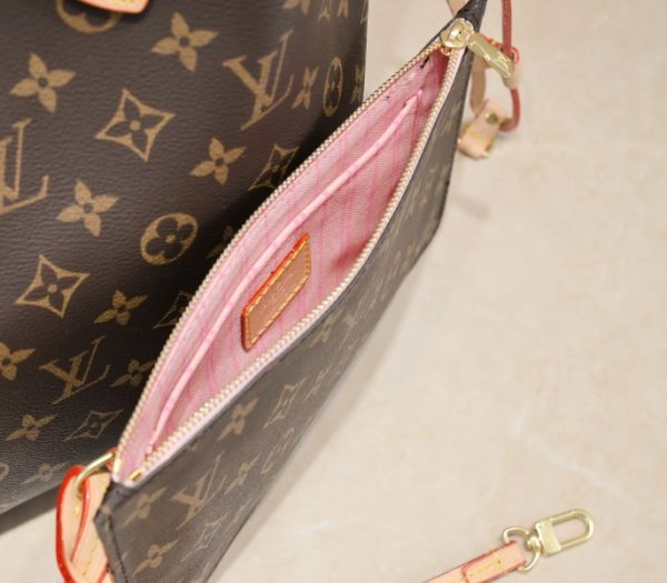 Replica Louis Vuitton Monogram Canvas Neverfull MM Tote In Pink - Image 9