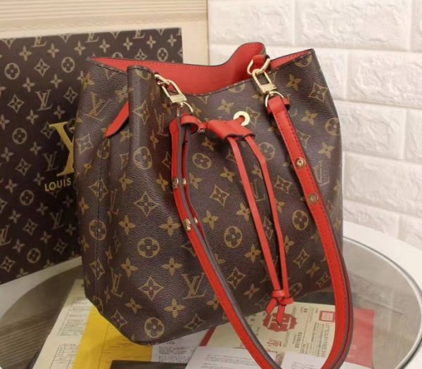 Replica Louis Vuitton Monogram Canvas NeoNoe MM Bag In Coquelicot - Image 2