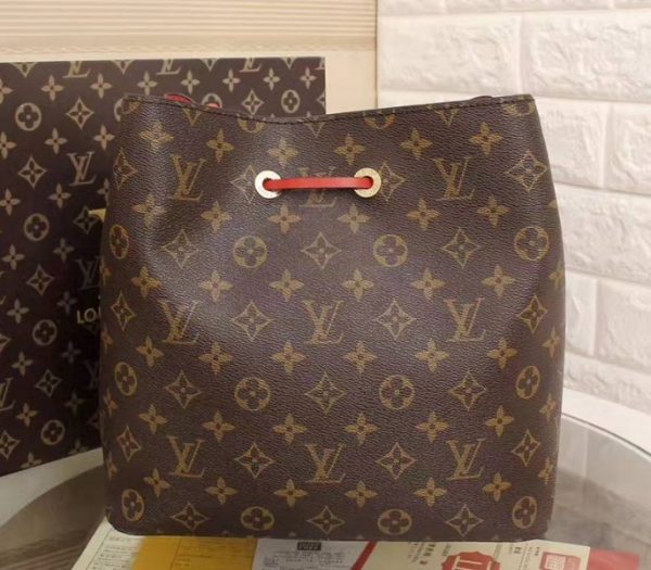 Replica Louis Vuitton Monogram Canvas NeoNoe MM Bag In Coquelicot - Image 3