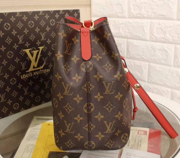 Replica Louis Vuitton Monogram Canvas NeoNoe MM Bag In Coquelicot - Image 4