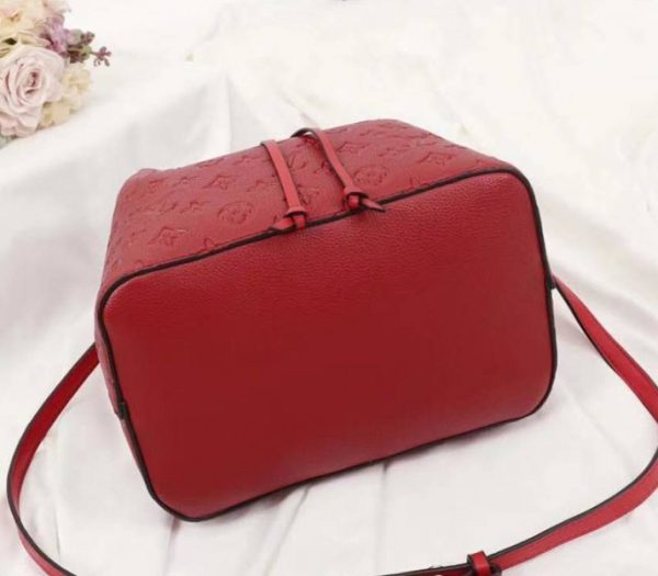 Replica Louis Vuitton Monogram Empreinte NeoNoe MM Bag In Red - Image 5