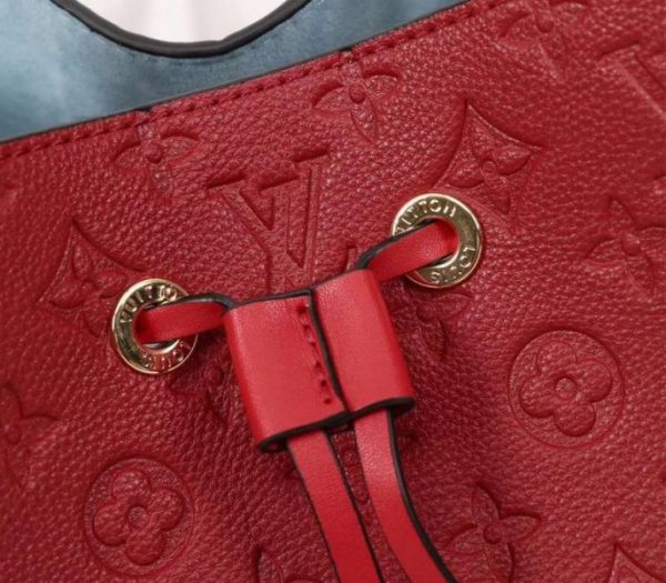 Replica Louis Vuitton Monogram Empreinte NeoNoe MM Bag In Red - Image 7