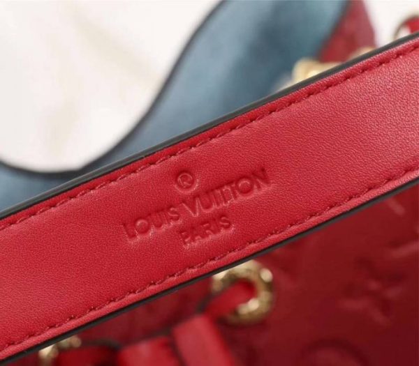 Replica Louis Vuitton Monogram Empreinte NeoNoe MM Bag In Red - Image 9