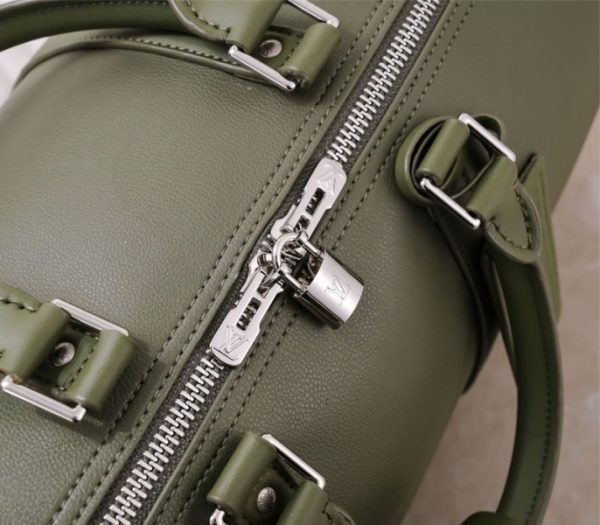 Replica Louis Vuitton Aerogram Keepall Bandouliere 50 Travel Bag In Khaki - Image 7