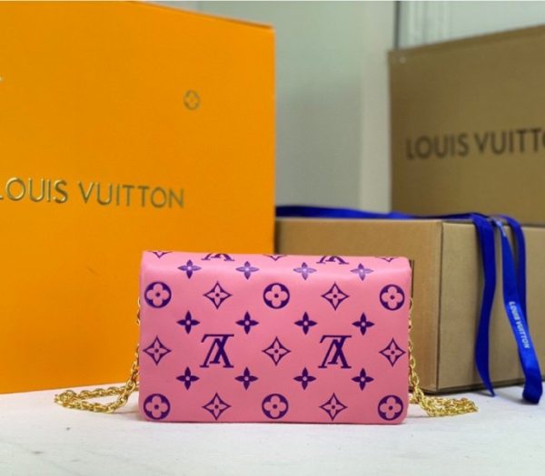 Replica Louis Vuitton Coussin Pochette In Pink And Purple - Image 4