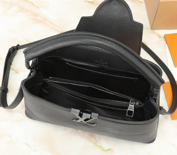 Replica Louis Vuitton Capucines East-West MM Handbag In All Black - Image 5