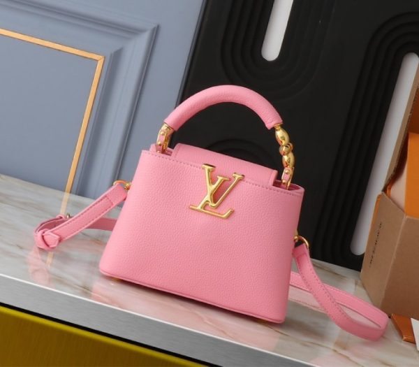 Replica Louis Vuitton Capucines Mini Capucines Handbag In Pink