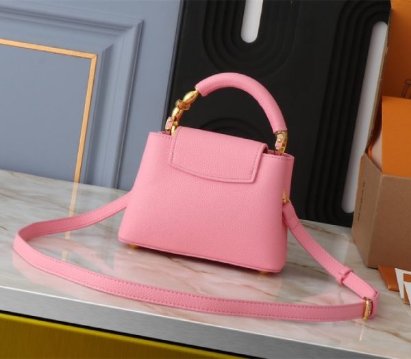 Replica Louis Vuitton Capucines Mini Capucines Handbag In Pink - Image 2