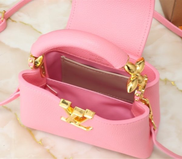 Replica Louis Vuitton Capucines Mini Capucines Handbag In Pink - Image 5