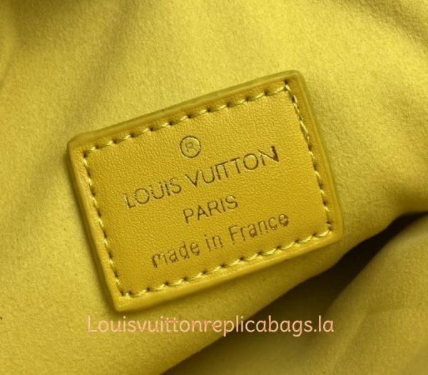 Replica Louis Vuitton Coussin PM Bag In Yellow With Jacquard Strap - Image 7