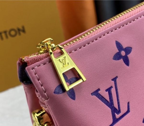 Replica Louis Vuitton Coussin PM Bag In Pink And Purple With Jacquard Strap - Image 8