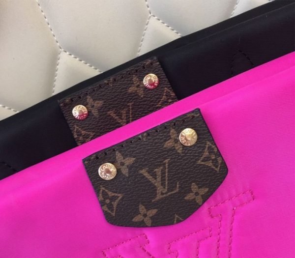 Replica Louis Vuitton Econyl Regenerated Nylon Maxi Multi Pochette Accessoires In Black And Fuchsia - Image 8