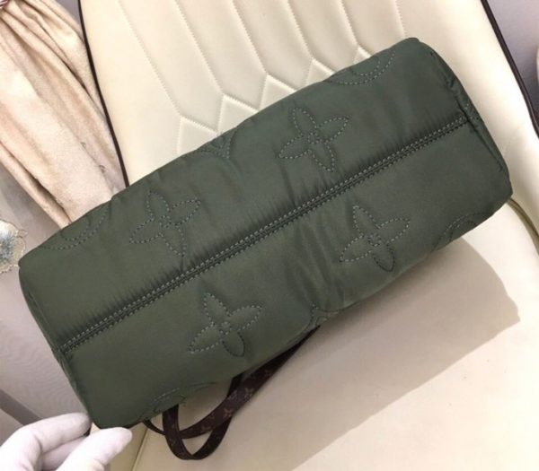 Replica Louis Vuitton Econyl Regenerated Nylon Onthego GM Tote In Khaki Green - Image 8