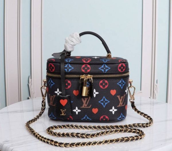 Replica Louis Vuitton Game On Vanity PM Bag In Black