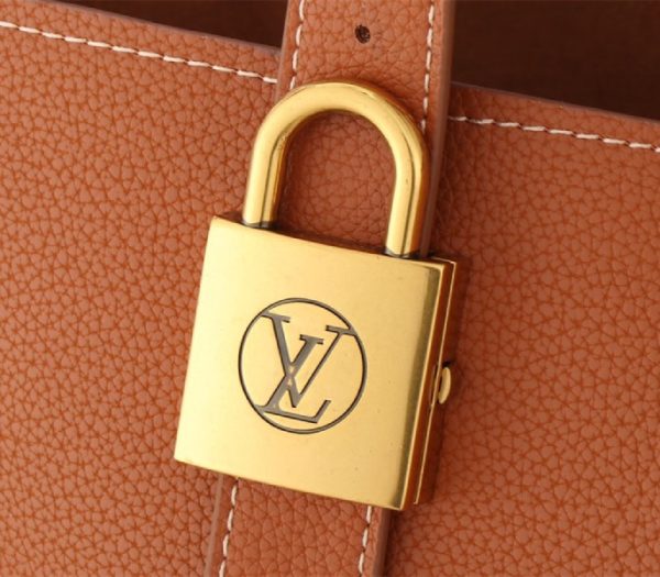 Replica Louis Vuitton Low Key Cabas MM Bag In Cognac Brown - Image 8