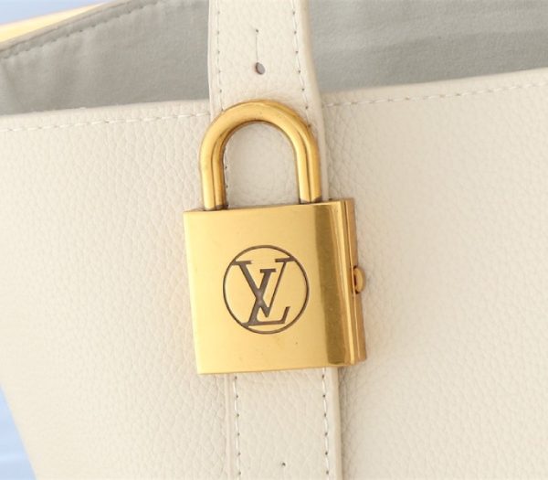 Replica Louis Vuitton Low Key Cabas MM Bag In Quartz White - Image 9