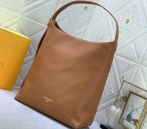 Replica Louis Vuitton Low Key MM Hobo In Cognac Brown - Image 2