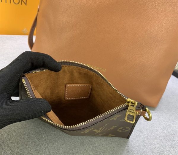 Replica Louis Vuitton Low Key MM Hobo In Cognac Brown - Image 9